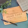 Personalised Head Chef Chopping Board, thumbnail 1 of 4