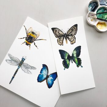 Minibeasts Hand Painted Greetings Card, 2 of 3