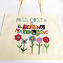 Personalised Blooming Marvellous Teacher Bag, thumbnail 8 of 9
