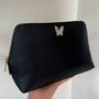 Saffiano Leather Embellished Cosmetic Bag, thumbnail 6 of 7