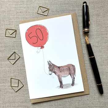 Personalised Donkey Birthday Card, 2 of 5