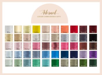 Custom Embroidered Wedding Cake Bow | Personalised Satin Ribbon Cake Topper | Bespoke Monogrammed Wraparound Ribbon | Modern Bridal Keepsake, 4 of 5