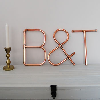 Copper Decorative Letters And Symbols Wall Art, 4 of 12