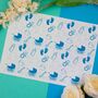 Blue Baby Scene A4 Tiled Icing Sheet, thumbnail 1 of 5