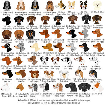 Personalised Cartoon Dog Breed Keyring, 6 of 12