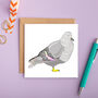 Pigeon Greeting Card, thumbnail 3 of 3