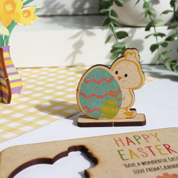 Pop Out Wooden Easter Chick Card, 8 of 8