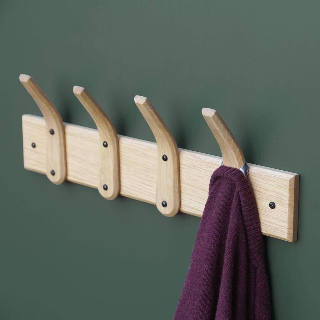 Rustic Wooden Coat Hooks For Mudrooms