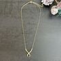 Gold Plated Love Loop Necklace, thumbnail 4 of 5