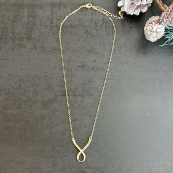 Gold Plated Love Loop Necklace, 4 of 5