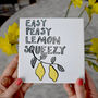 Easy Peasy Lemon Squeezy Ceramic Tile, thumbnail 1 of 5