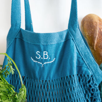 Personalised Organic String Shopping Bag, 4 of 8