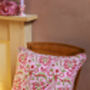 Arana Floral Block Print Cushion, thumbnail 3 of 3