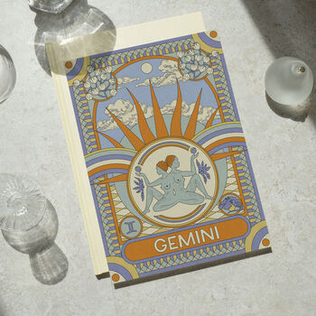Gemini Zodiac Star Sign Print, Unframed, 2 of 2