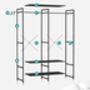 Portable Wardrobe With Hanging Rods And Shelves, thumbnail 9 of 12