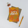 Colourful 'Let's Party!' Birthday Celebration Card, thumbnail 4 of 5