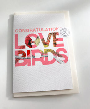Congratulations Lovebirds Wedding Or Engagement Card, 3 of 6