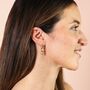 Stainless Steel Paperclip Drop Earrings, thumbnail 3 of 7