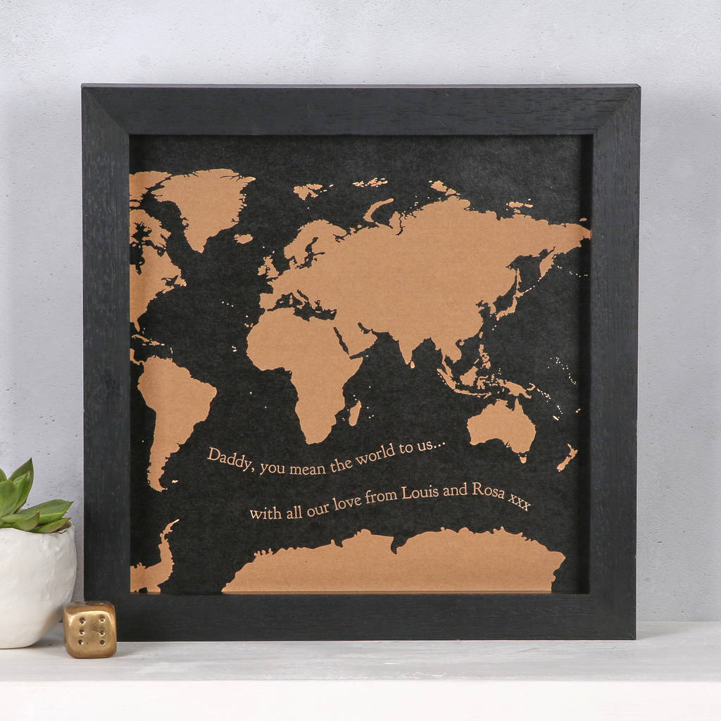 dad you mean the world map print gift by bombus