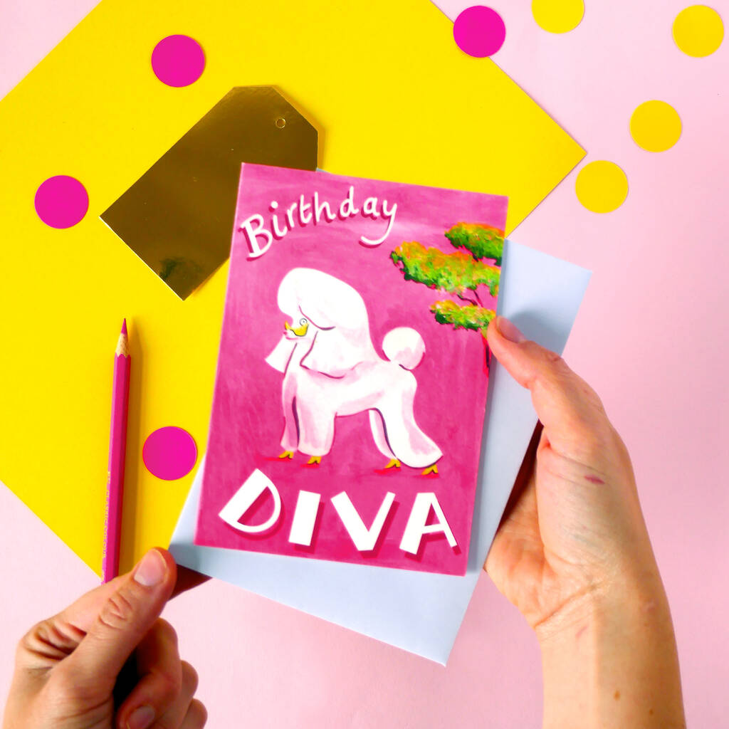 Diva Birthday Card, 1 of 6