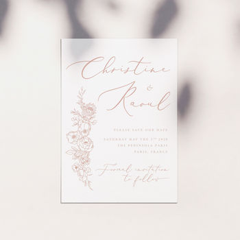 Blush Petals Save The Dates And Invitations, 4 of 4