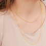 Antique Beaded Gold Plated Silver Layering Necklace, thumbnail 4 of 8