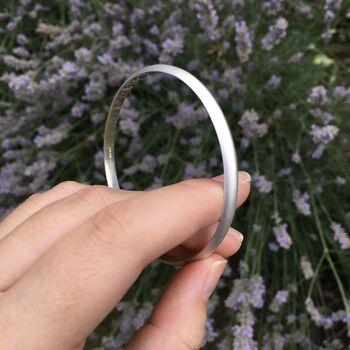 Domed Bangle Sterling Silver, 3 of 5