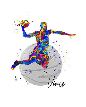 Personalised Basketball Player Print, 3 of 3
