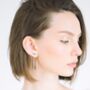 Oxidised Sterling Silver Short Chain Earrings, thumbnail 1 of 8