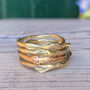 Solid Gold Rose Twig Ring, thumbnail 1 of 6