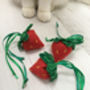 Catnip Toys, Scrumptious Strawberries Cat Toys, thumbnail 1 of 4