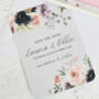 Vintage Floral Personalised Save The Date Card, thumbnail 1 of 3