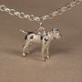 Personalised 3D Border Terrier Silver Chain Bracelet, thumbnail 2 of 10
