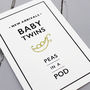 New Baby Twins Card, thumbnail 3 of 4