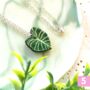 Houseplant Leaf Wooden Charm Chain Necklace, thumbnail 5 of 12