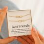 Best Friends Bracelet Set – Two Interlocking Link Bracelets, Friendship Gift For Her, thumbnail 1 of 12