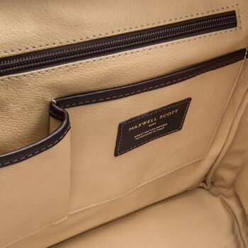 Luxury Leather Business Briefcase. 'The Lagaro', 9 of 12