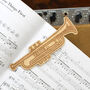 Trumpet Shaped Birch Ply Bookmark, thumbnail 1 of 3