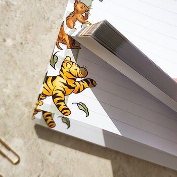 Winnie And Friends Green Stationery Bundle, A5 Notepad And Six Cards And Envelopes, 7 of 7