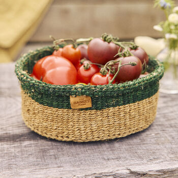 Bakari: Green And Brown Bread Basket, 3 of 8