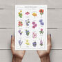 Wildflower Art Print In Two Sizes Available, A5 And A4, thumbnail 3 of 5