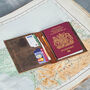 Personalised Leather Passport Cover And Luggage Tag Set, thumbnail 5 of 10