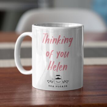 Thinking Of You, Look For Rainbows Personalised Mug, 2 of 2
