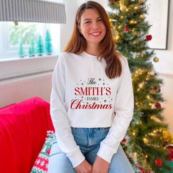 Personalised The Last Name Family Christmas Jumper, 2 of 4