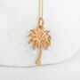 Personalised Gold Plated Sterling Silver Palm Tree Necklace, thumbnail 1 of 11