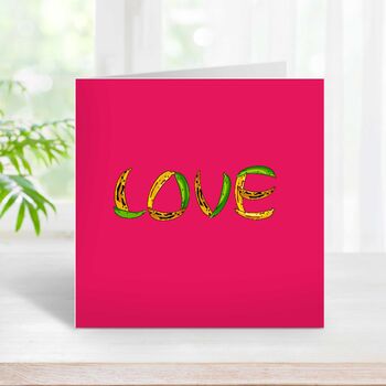 Love Plantain Greetings Card, 2 of 5