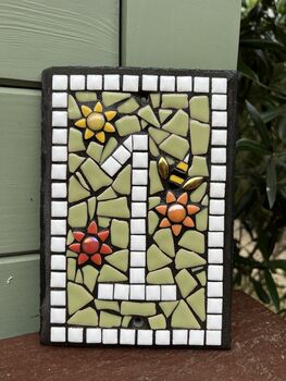 Mosaic House Number Craft Kit, 2 of 5