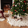 Giant Knit Christmas Tree Skirt, thumbnail 1 of 6