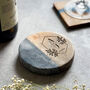 Personalised Marble And Wood Drinks Coaster, thumbnail 3 of 9