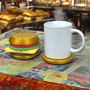 Novelty Burger Coaster Set, thumbnail 2 of 5